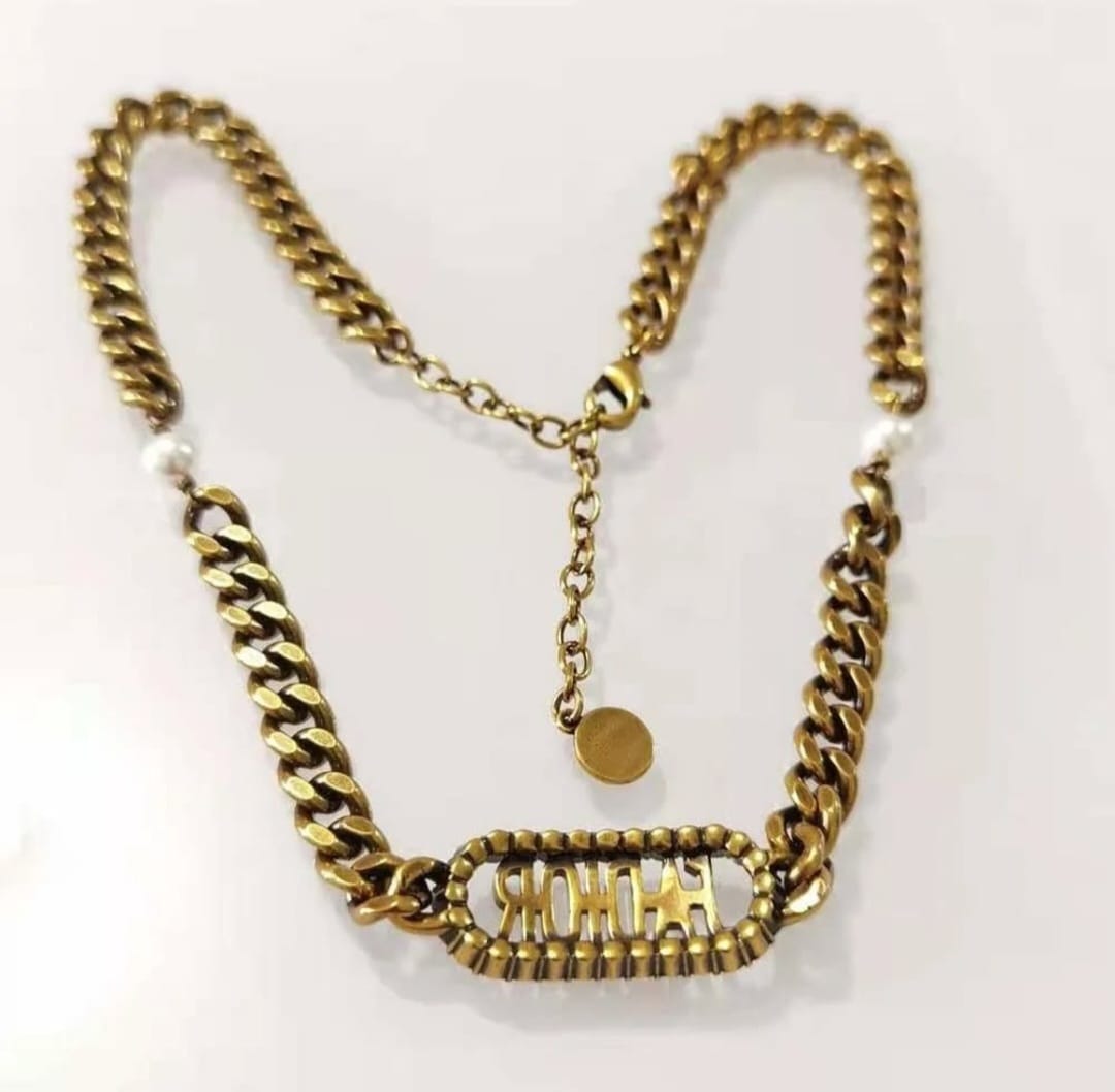 dior women j adior choker antique gold finish metal dior women j adior choker antique gold finish metal